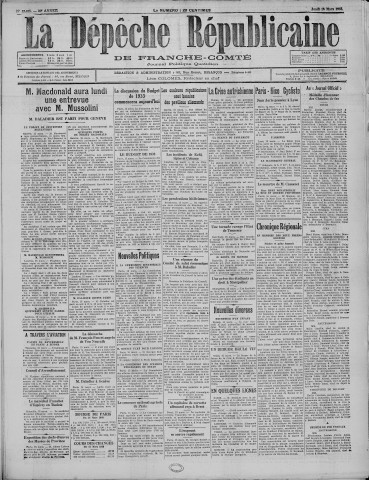 16/03/1933 - La Dépêche républicaine de Franche-Comté [Texte imprimé]