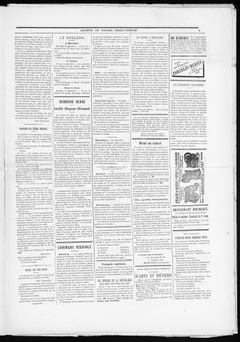 10/09/1885 - Le Paysan franc-comtois : 1884-1887
