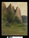 Paysage aux rochers