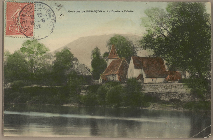 Environs de Besançon - Le Doubs à Velotte [image fixe] , 1904/1905