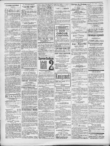 08/05/1924 - La Dépêche républicaine de Franche-Comté [Texte imprimé]