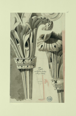 Tigette du chapiteau corinthien du portique du Panthéon / Pierre-Adrien Pâris , [S.l.] : [P.-A. Pâris], [1700 -1800]