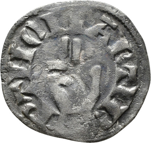 874.1.65 - pièce de monnaie ; denier estevenant