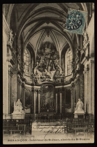 Besançon. - Intérieur de St-Jean - Abside du St-Suaire [image fixe] , Besançon, 1897/1905