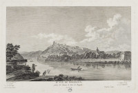 IIe vue de Besançon prise de dessus le pont de Brigitte [image fixe] / dessiné par L'Allemand, gravé par Duparc. , 1700/1799