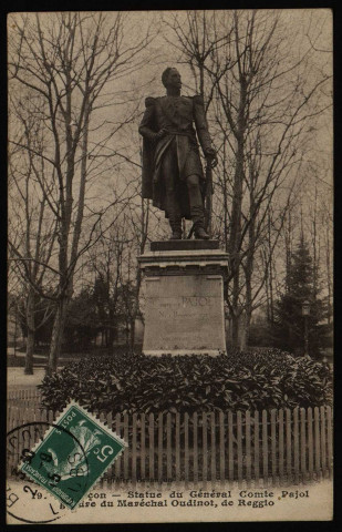 Besançon. - Statue du Général Comte Pajol gendre du Maréchal Oudinot, de Reggio. [image fixe] , Besançon : Edit. L. Gaillard-Prêtre - Besançon., 1912/1915