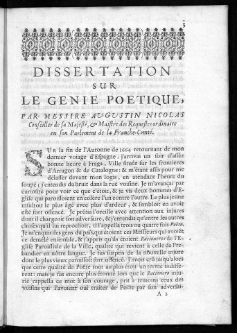 Dissertation sur le génie poétique par Aug. Nicolas