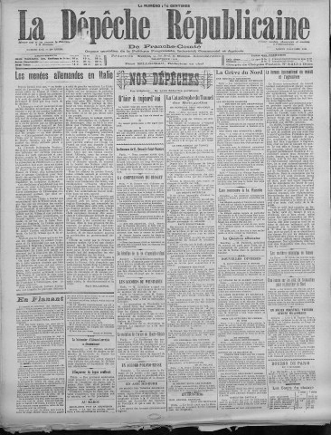 08/10/1921 - La Dépêche républicaine de Franche-Comté [Texte imprimé]