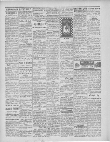 25/10/1926 - Le petit comtois [Texte imprimé] : journal républicain démocratique quotidien