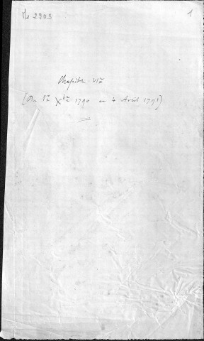 Ms 2903 - Tome VI. Pierre-Joseph Proudhon. "Chronos, période révolutionnaire".