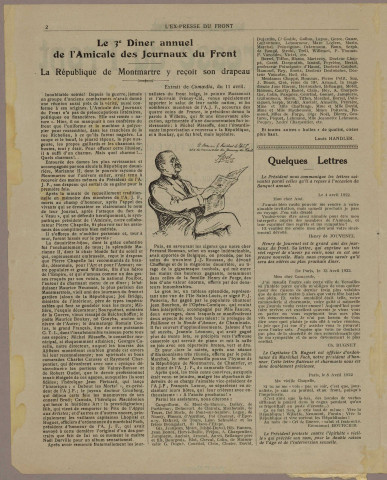 01/05/1922 - L'Ex-presse du front : organe mensuel