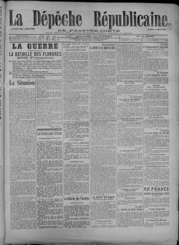 18/08/1917 - La Dépêche républicaine de Franche-Comté [Texte imprimé]