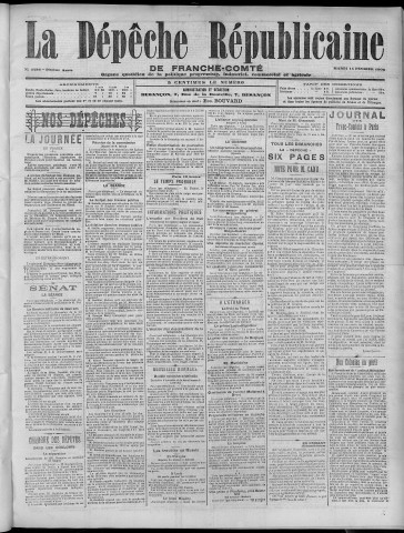 14/02/1905 - La Dépêche républicaine de Franche-Comté [Texte imprimé]