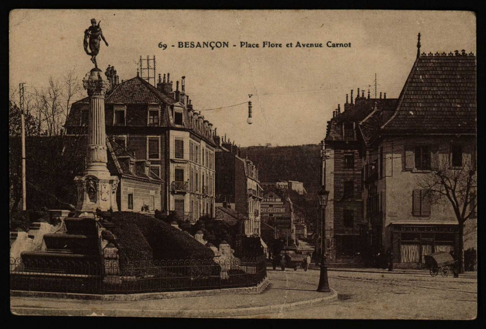 Besançon - Besançon - Place Flore et Avenue Carnot. [image fixe] , 1904/1913