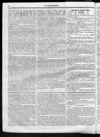 03/11/1840 - Le Franc-comtois - Journal de Besançon et des trois départements