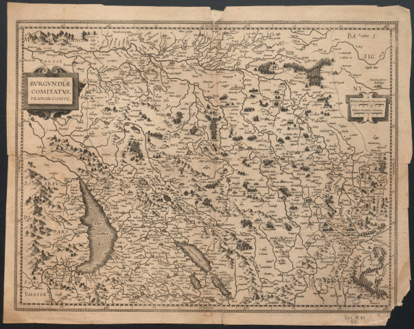 Burgundiae Comitatus. Franche-Comté. 4 milliaria Burgundiae Com. communia [Document cartographique] 1632/1636