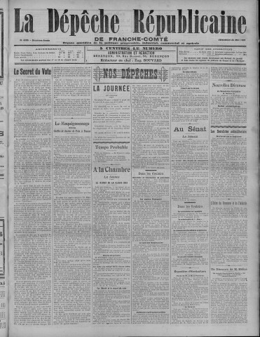 24/05/1907 - La Dépêche républicaine de Franche-Comté [Texte imprimé]