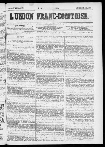 10/08/1872 - L'Union franc-comtoise [Texte imprimé]