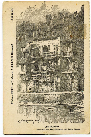 Fontaine de Charles Quint (Façade de l'Hôtel de Ville) (Extrait de Mon vieux Besançon, par Gaston Coindre) [image fixe] , 1904/1924