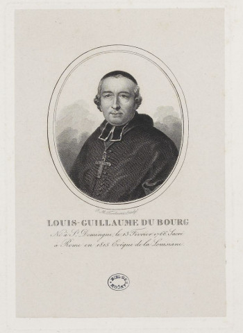 [Louis Guillaume Valentin Dubourg Archevêque de Besançon] / L M Fontaine sculpt.