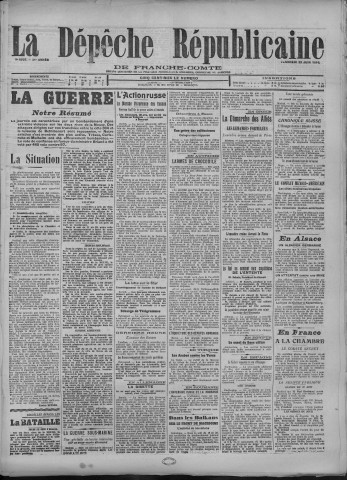 23/06/1916 - La Dépêche républicaine de Franche-Comté [Texte imprimé]