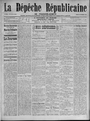 14/10/1913 - La Dépêche républicaine de Franche-Comté [Texte imprimé]