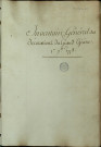 Ms Pâris 25 - « Inventaire général des décorations du grand Théâtre (de Versailles) : 1er septembre 1778 »