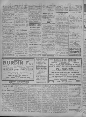 17/08/1914 - La Dépêche républicaine de Franche-Comté [Texte imprimé]
