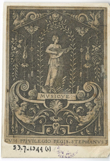1953.7.1344.1 – Etienne Delaune, MUSIQUE, 16e siècle, burin sur papier