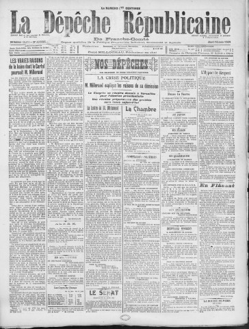 12/06/1924 - La Dépêche républicaine de Franche-Comté [Texte imprimé]