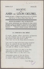 01/1934 - Bulletin / Société des amis de Léon Deubel