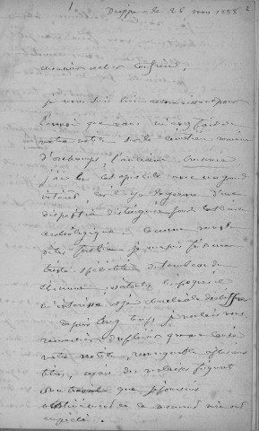 Ms 1867 - Tome VIII. Lettres adressées à Auguste Castan (1833-1892)