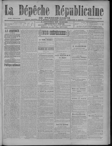 26/01/1906 - La Dépêche républicaine de Franche-Comté [Texte imprimé]