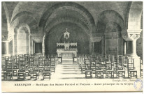 Besançon - Basilique des Saints Ferréol et Ferjeux - Autel principal de la crypte [image fixe] , Besançon : Escaigh, 1904/1930