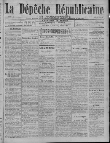 30/05/1907 - La Dépêche républicaine de Franche-Comté [Texte imprimé]