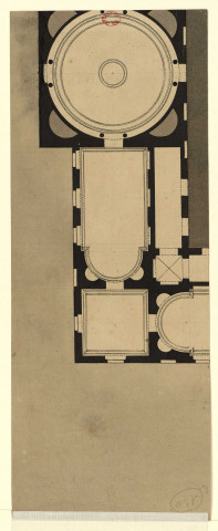 Basilique et rotonde [Dessin] , [S.l.] : [s.n.], [1750-1799]