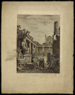 Vue de l'intérieur des bains antiques de Nismes et réunion de divers fragmens qui leur ont appartenu [estampe] / Née sculp.  ; Masquelier aq. f. , [S.l.] : [s.n.], [1732-1817]