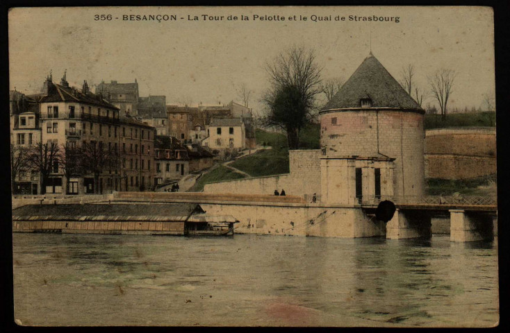 Besançon - La Tour de la Pelotte et le Quai de Strasbourg [image fixe] 1904/1906