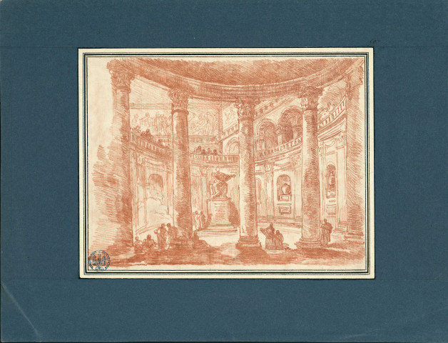 50 - Vue intérieure du palais Aldobrandini , [Italie, Rome], [1760-1770]
