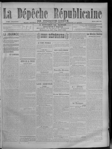 10/05/1906 - La Dépêche républicaine de Franche-Comté [Texte imprimé]