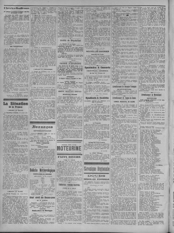01/08/1914 - La Dépêche républicaine de Franche-Comté [Texte imprimé]