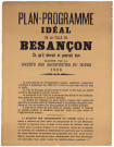 Plan et programme idéal de la ville de Besançon ("ce qu'il devrait et pourrait être élaboré par la Société des architectes du Doubs 1906")