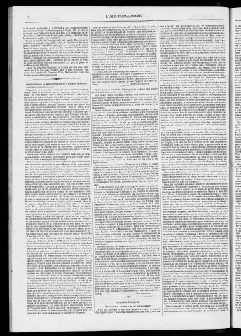 09/02/1852 - L'Union franc-comtoise [Texte imprimé]