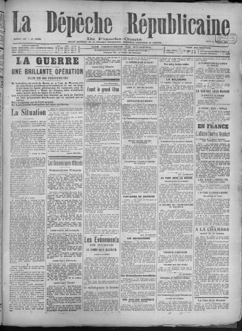 21/02/1918 - La Dépêche républicaine de Franche-Comté [Texte imprimé]