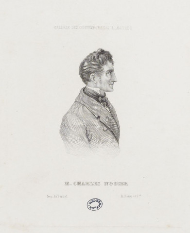 M. Charles Nodier. Paris : Imp. de Pernel ; A. René et Cie