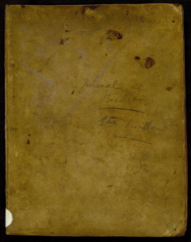 Ms 2241 - Jean-Baptiste Béchet. Journal, 1793. Ms. autographe.- "1er brouillon"