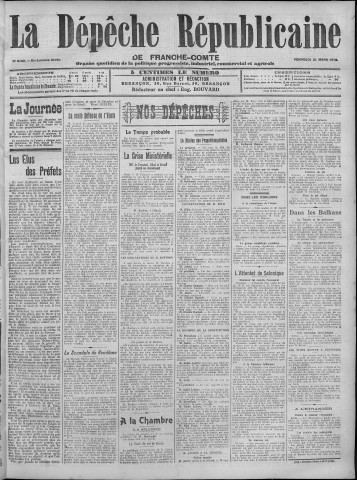 21/03/1913 - La Dépêche républicaine de Franche-Comté [Texte imprimé]