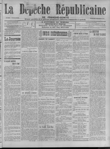 06/10/1911 - La Dépêche républicaine de Franche-Comté [Texte imprimé]