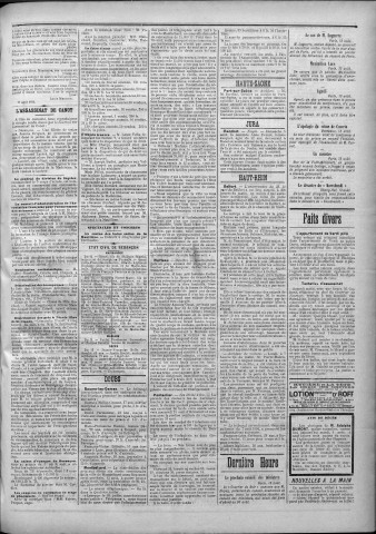 14/08/1894 - La Franche-Comté : journal politique de la région de l'Est