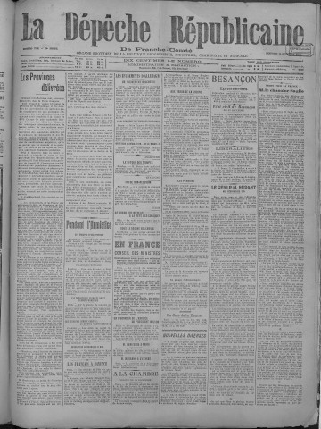 13/12/1918 - La Dépêche républicaine de Franche-Comté [Texte imprimé]